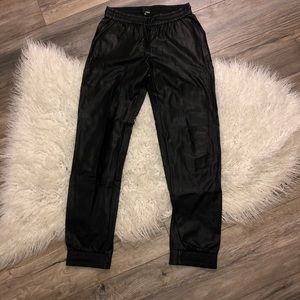 Wilfred schiffer vegan leather joggers